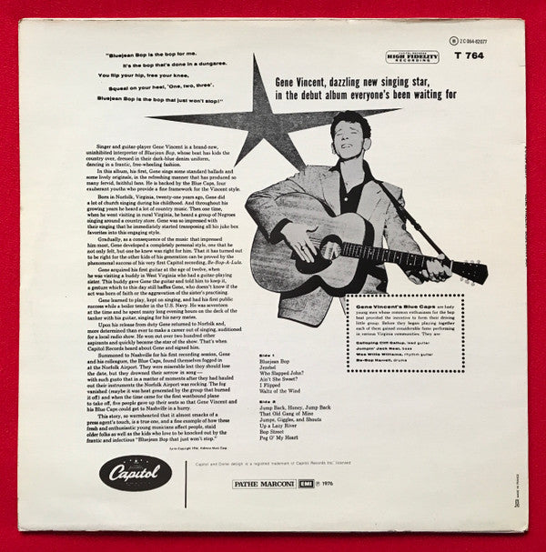 Gene Vincent And His Blue Caps* -Bluejean Bop