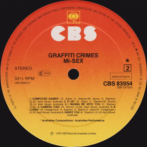 Mi-Sex -Graffiti Crimes