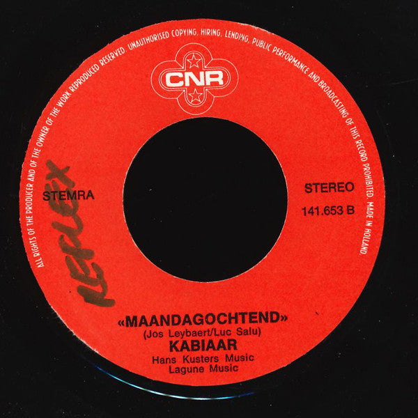 Kabiaar -Denk Aan Mij / Maandagochtend