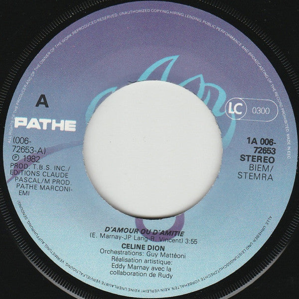 Céline Dion - D'amour Ou D'amitié