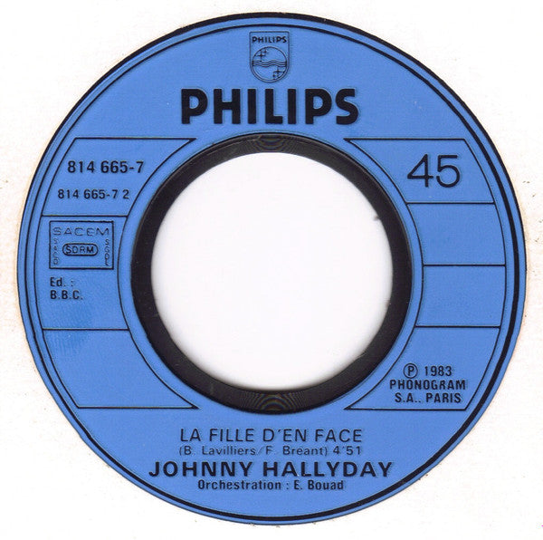 Johnny Hallyday -L'amour Violent / La Fille D'en Face