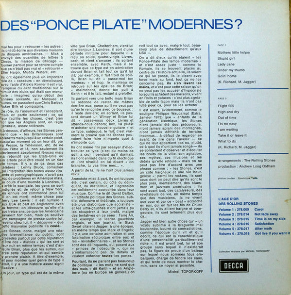 The Rolling Stones - «L'âge D'or» Des Rolling Stones - Vol 5 - After-Math