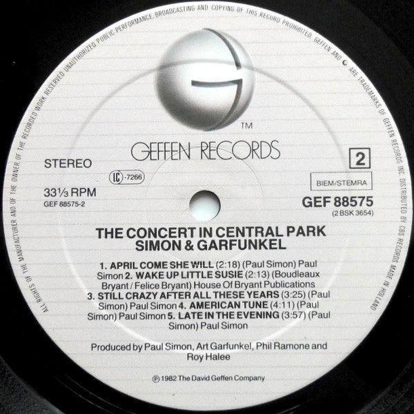 Simon And Garfunkel* -The Concert In Central Park