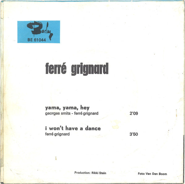 Ferre Grignard -Yama, Yama, Hey