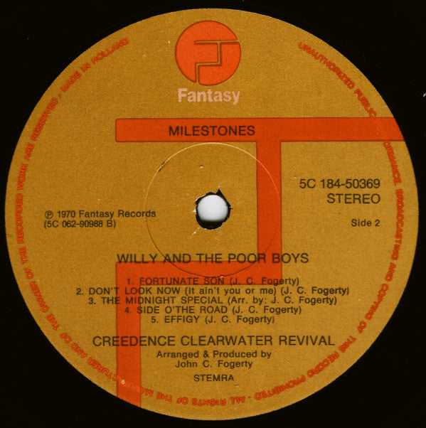 Creedence Clearwater Revival -Milestones: Cosmo's Factory / Willy And The Poor Boys