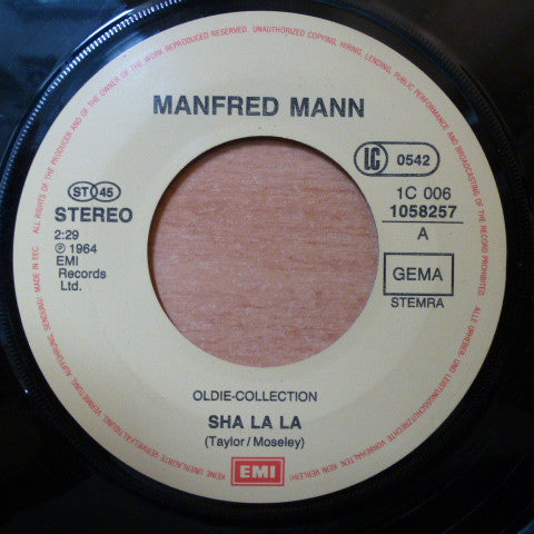 Manfred Mann -Sha La La / If You Gotta Go, Go Now