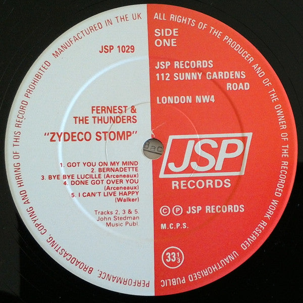 Fernest And The Thunders -Zydeco Stomp