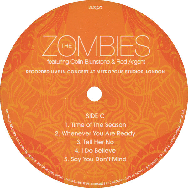 The Zombies -Recorded Live At Metropolis Studios, London