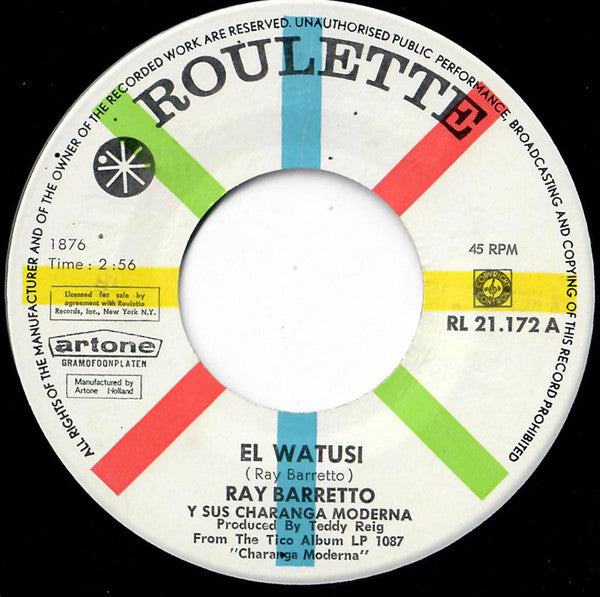 Ray Barretto Y Su Charanga Moderna - El Watusi