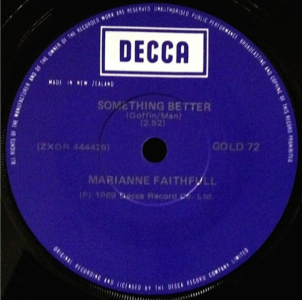 Marianne Faithfull -Sister Morphine