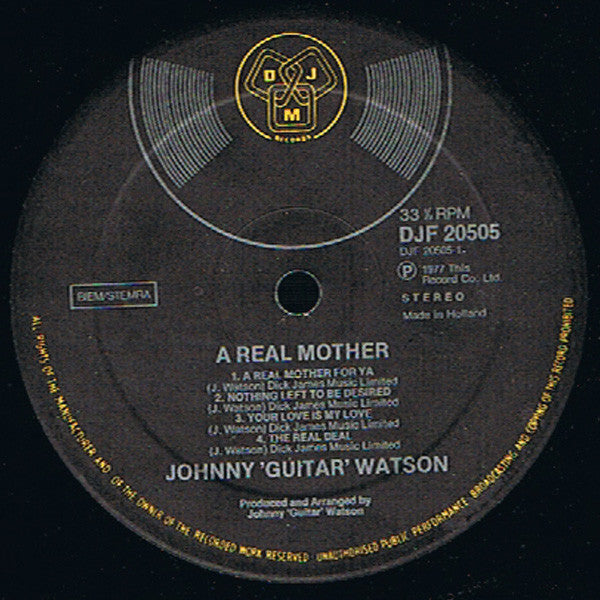 Johnny Guitar Watson -A Real Mother