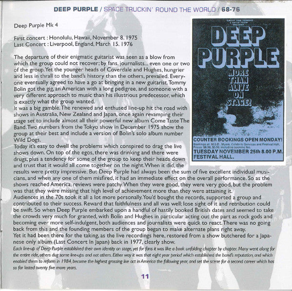 Deep Purple -Space Truckin' Round The World - Live 1968-76