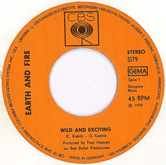 Earth & Fire* -Wild And Exciting