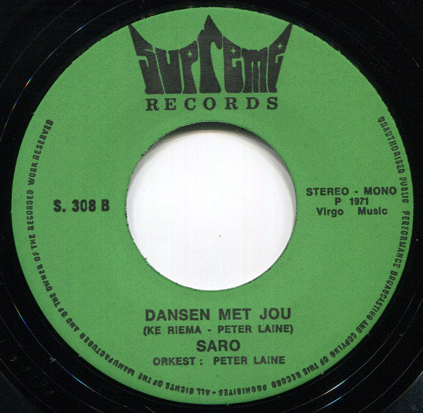 Saro (5) -Zo Eenzaam En Alleen / Dansen Met Jou