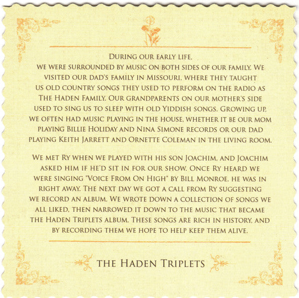 The Haden Triplets -The Haden Triplets