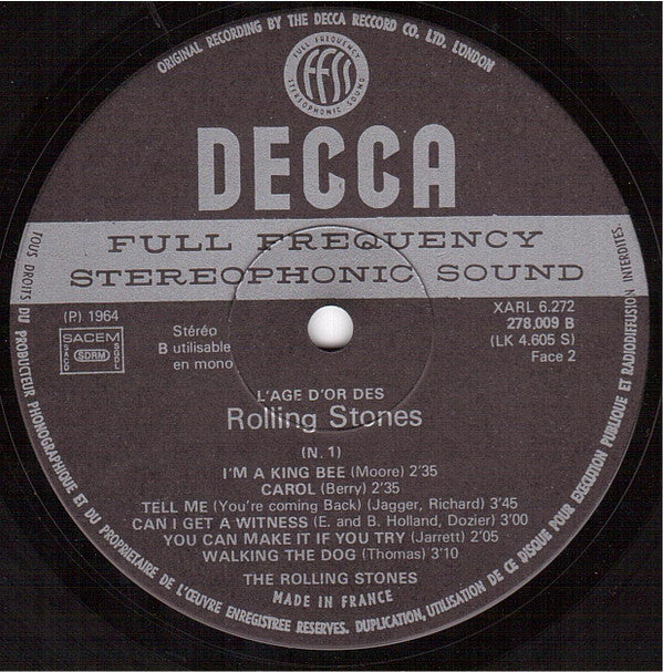 Rolling Stones* -«L'âge D'or» Des Rolling Stones - Vol 1 - Carol