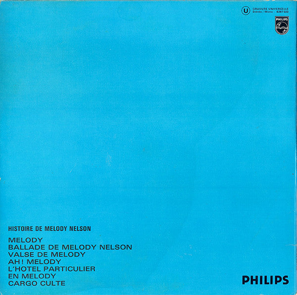 Serge Gainsbourg -Histoire De Melody Nelson