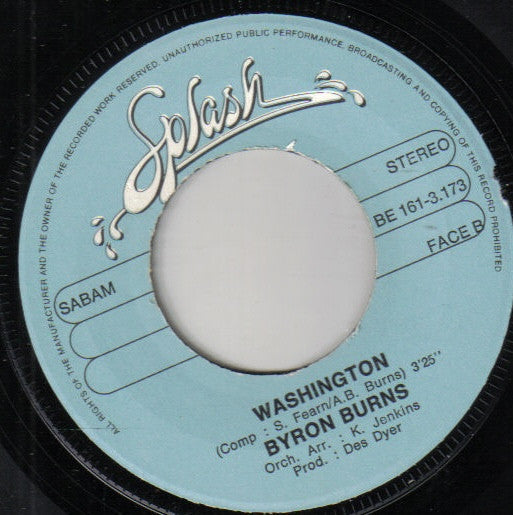 Byron Burns -Ooh Baby / Washington