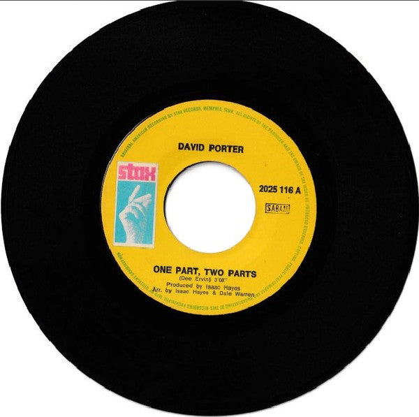 David Porter -One Part Two Parts