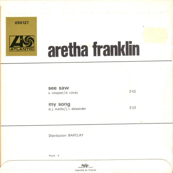Aretha Franklin -See Saw / My Song
