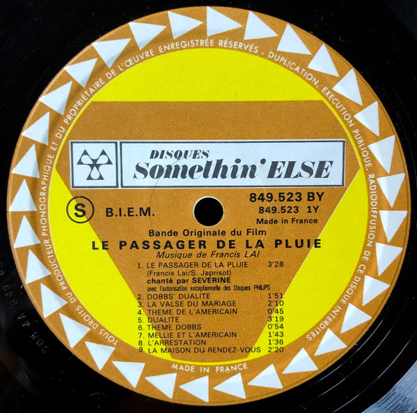 Francis Lai - Le Passager De La Pluie (Bande Originale Du Film)