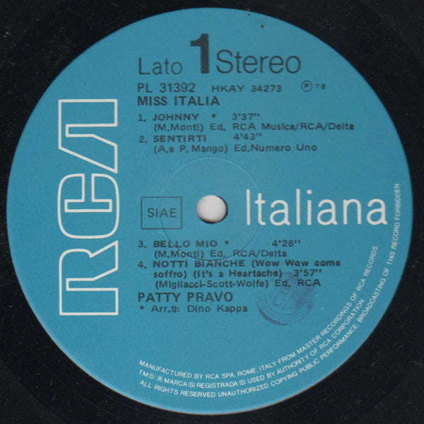 Patty Pravo -Miss Italia