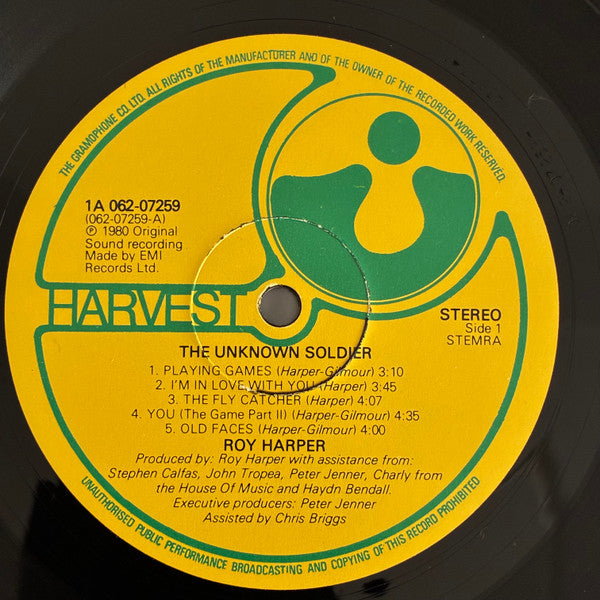 Roy Harper -The Unknown Soldier