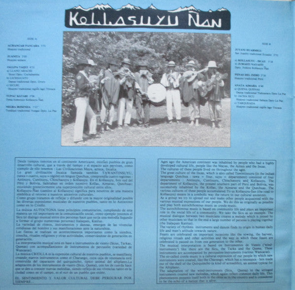 Kollasuyu Ñan Bolivia* -Jallpataqui (Feast Of The Earth)