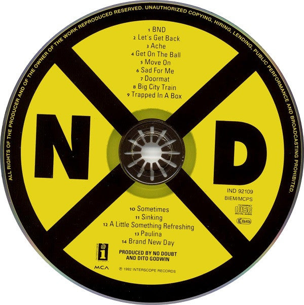 No Doubt -No Doubt