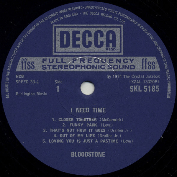 Bloodstone -I Need Time