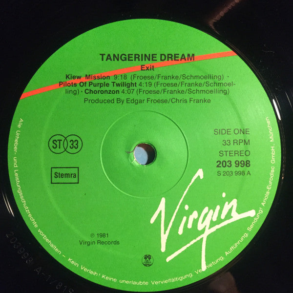 Tangerine Dream -Exit