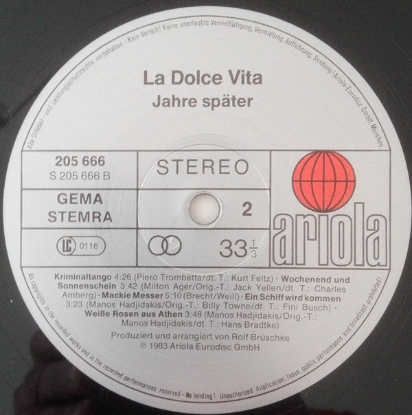 La Dolce Vita -Jahre Später,