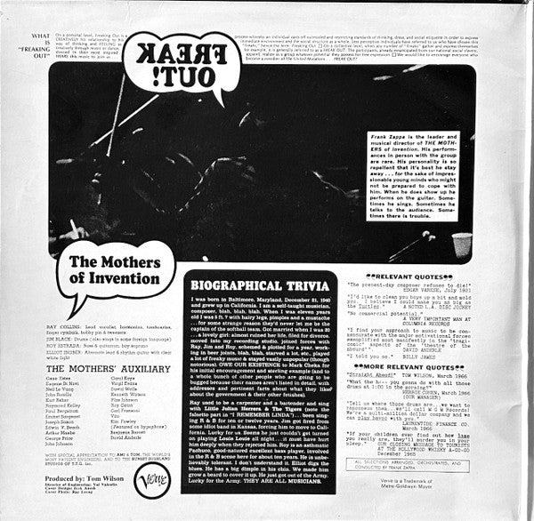 The Mothers Of Invention* -Freak Out!