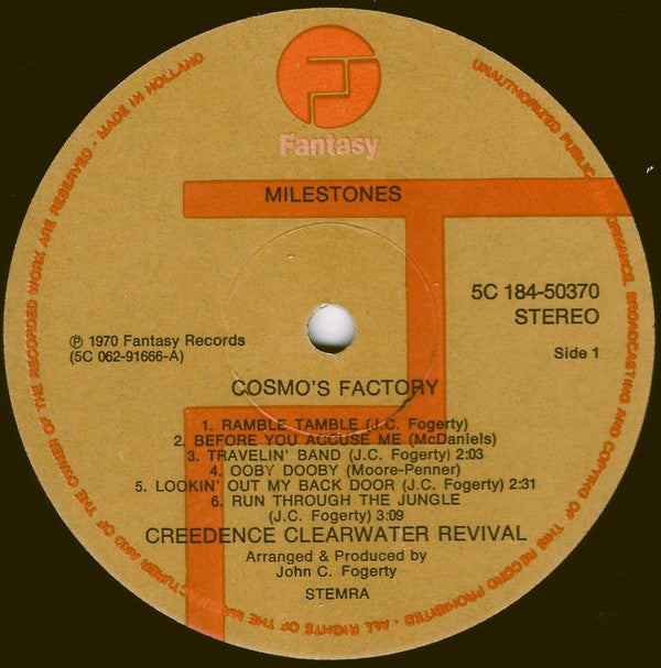 Creedence Clearwater Revival -Milestones: Cosmo's Factory / Willy And The Poor Boys