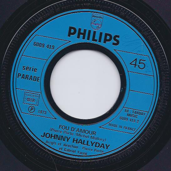 Johnny Hallyday -Noël Interdit / Fou D'amour