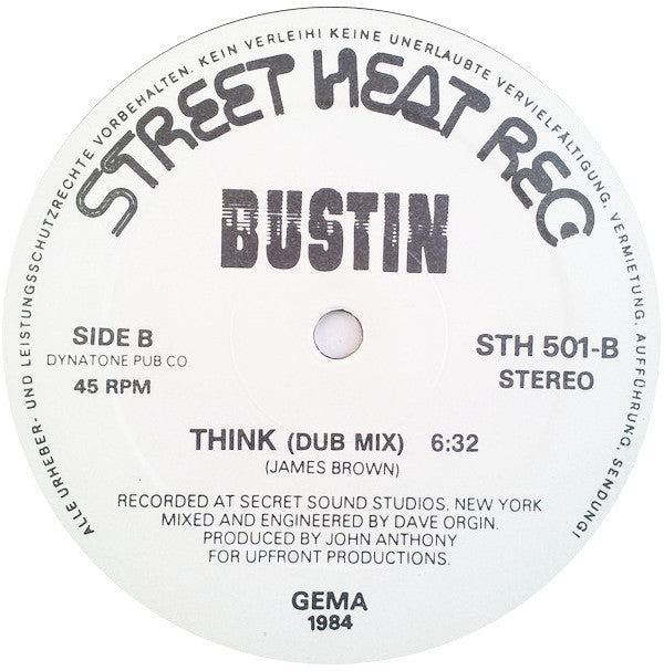 Bustin - Think (About It) (Special U.S.A. Remix)