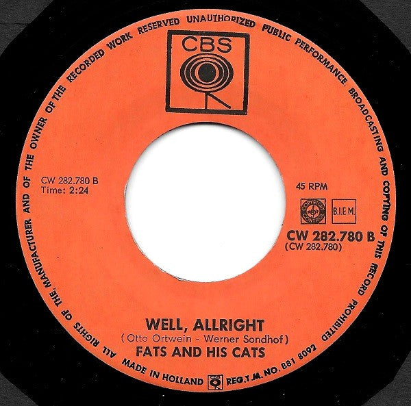 Fats And His Cats -Slop With Me