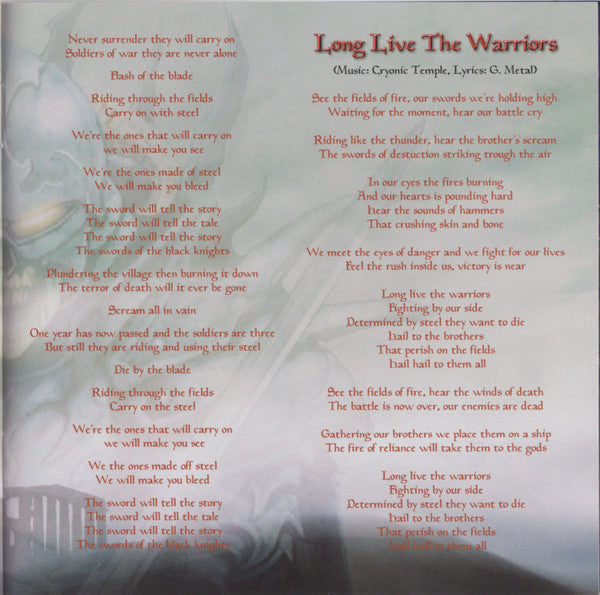 Cryonic Temple -Blood, Guts & Glory