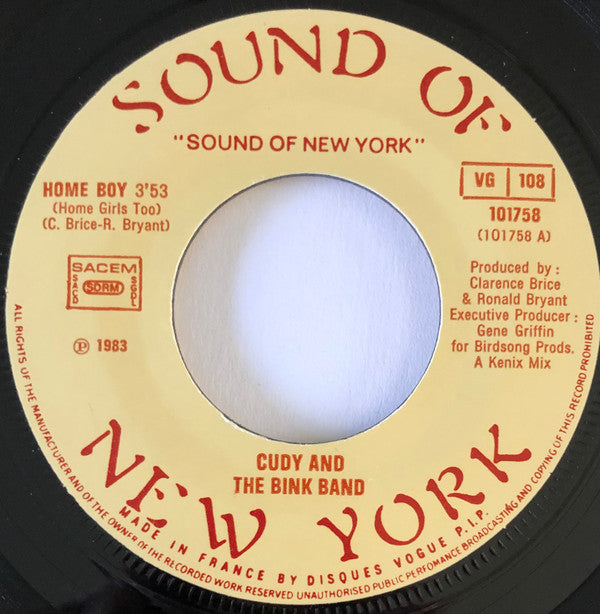Cudy & The Bink Band* -Home Boy (Home Girls Too)