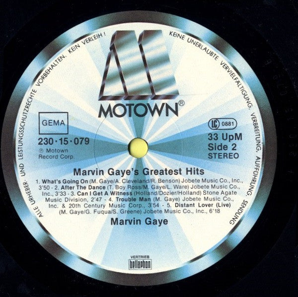 Marvin Gaye -Marvin Gaye's Greatest Hits