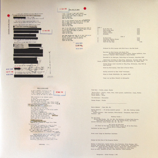 Nick Cave &amp; The Bad Seeds - Push The Sky Away