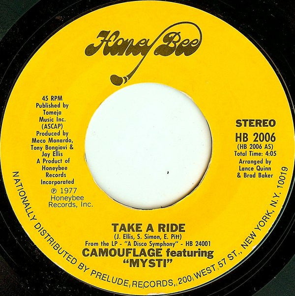 Camouflage (5) Featuring Mysti -Take A Ride / Bee Sting Pt. 2
