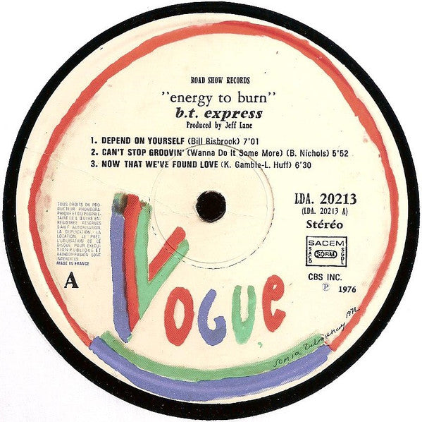 B.T. Express -Energy To Burn