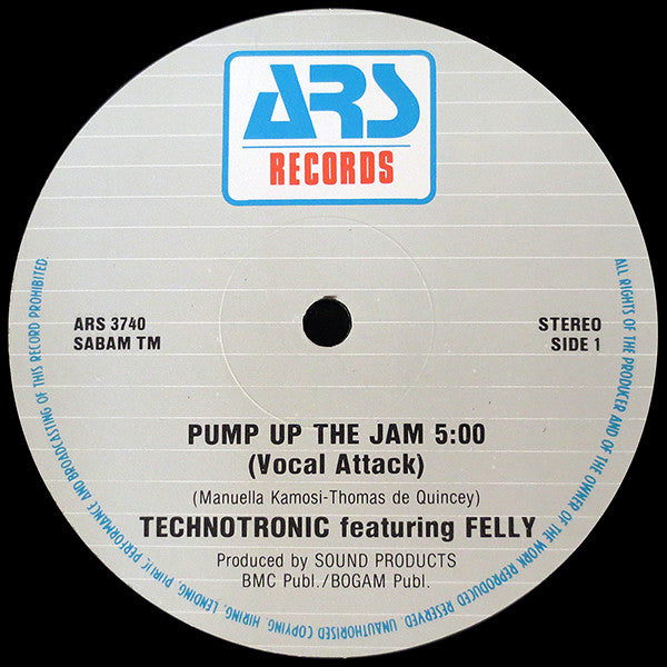 Technotronic Featuring Felly -Pump Up The Jam