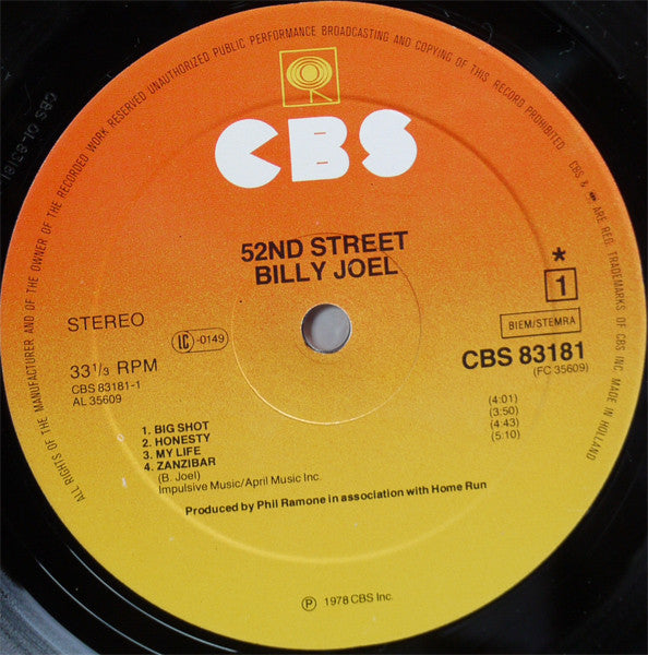 Billy Joel -52nd Street