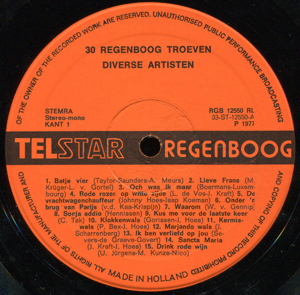 Various -30 Regenboog Troeven