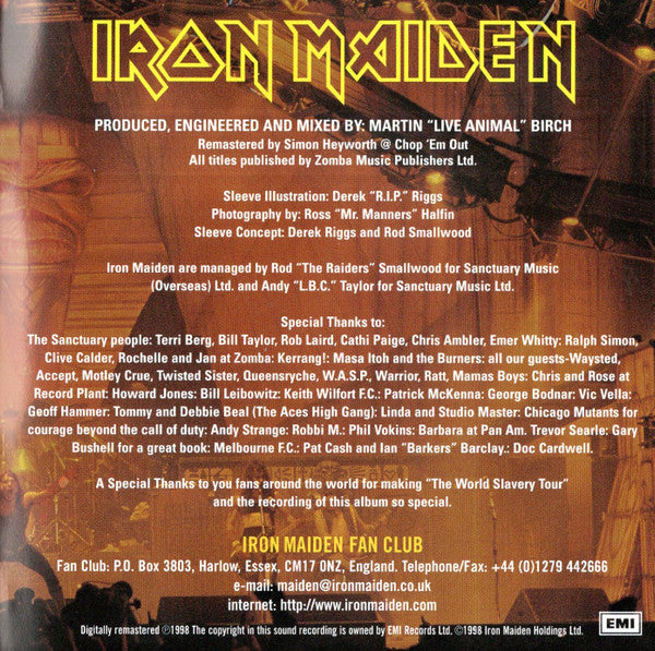 Iron Maiden -Live After Death