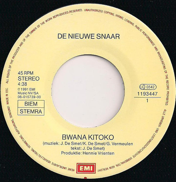 De Nieuwe Snaar -Bwana Kitoko