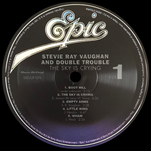 Stevie Ray Vaughan And Double Trouble* - The Sky Is Crying