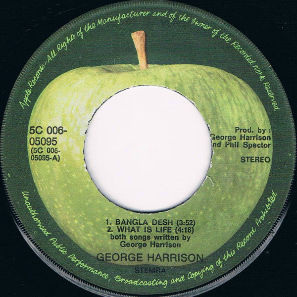 George Harrison -Bangla Desh / What Is Life / My Sweet Lord
